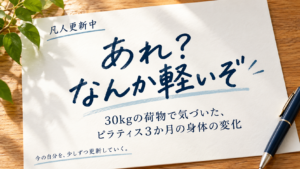 ピラティス3か月の身体の変化について書いた記事のアイキャッチ